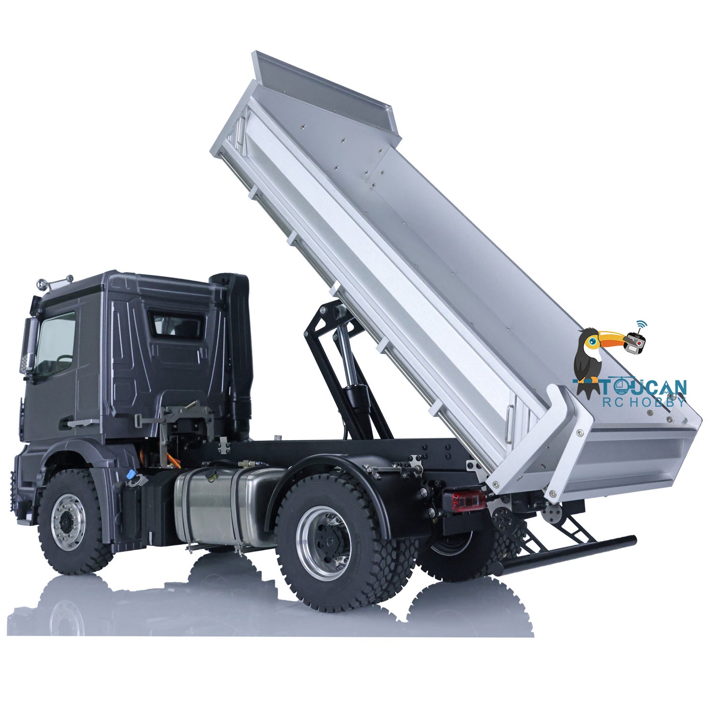 Kabolite 1/14 4*4 Metal RC Hydraulic Equipment RC Ready to Go Dumper K3362 Electric DIY Model Light System ESC Motor Servo ST8