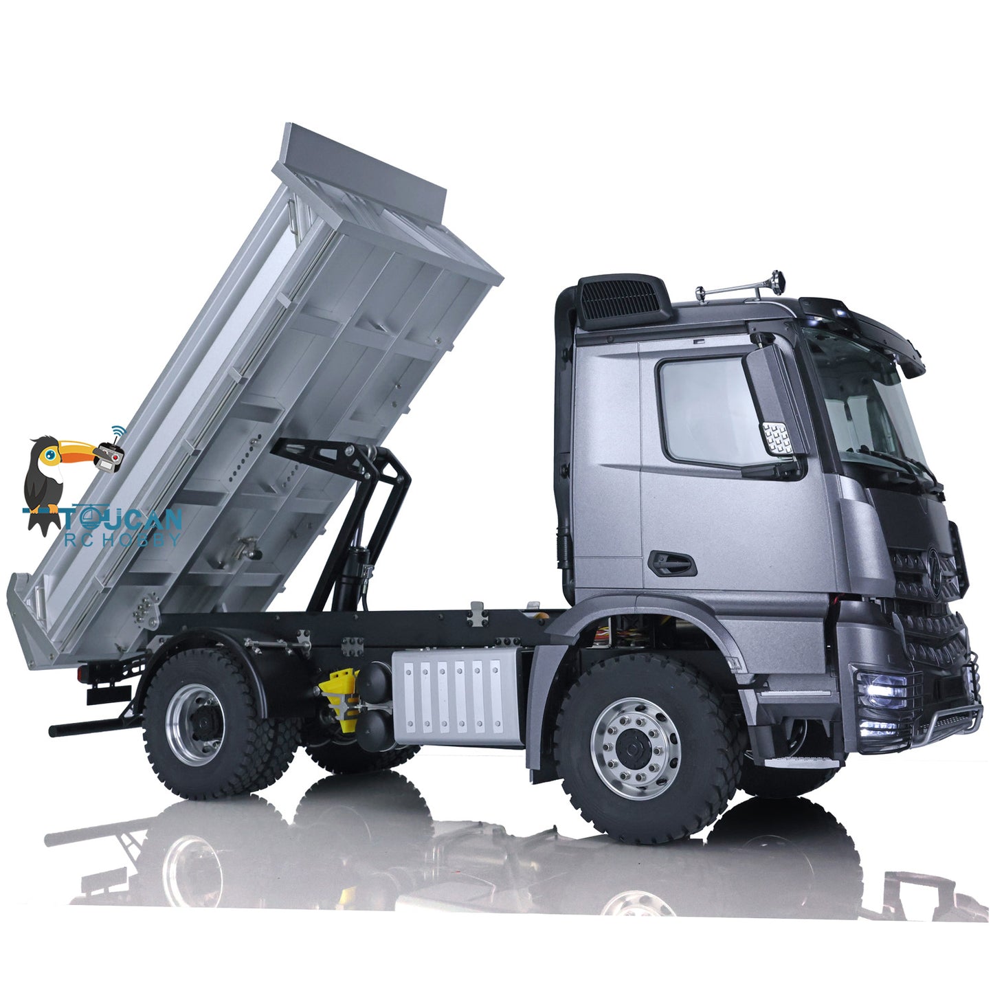 Kabolite 1/14 4*4 Metal RC Hydraulic Equipment RC Ready to Go Dumper K3362 Electric DIY Model Light System ESC Motor Servo ST8