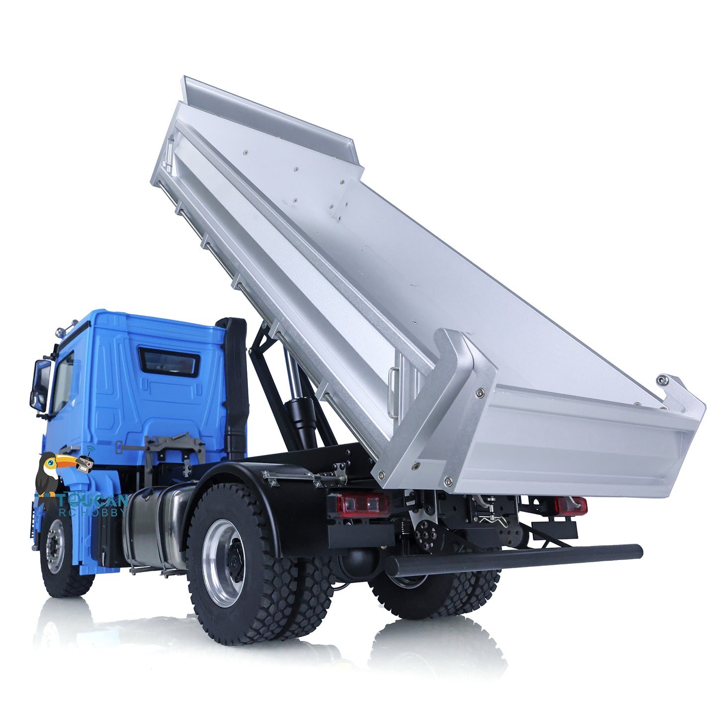 Kabolite 1/14 4*4 Hydraulic RC Dumper Tipper Model K3362 Dump Truck Ready to Run with 2Speed Gearbox Light Sound System