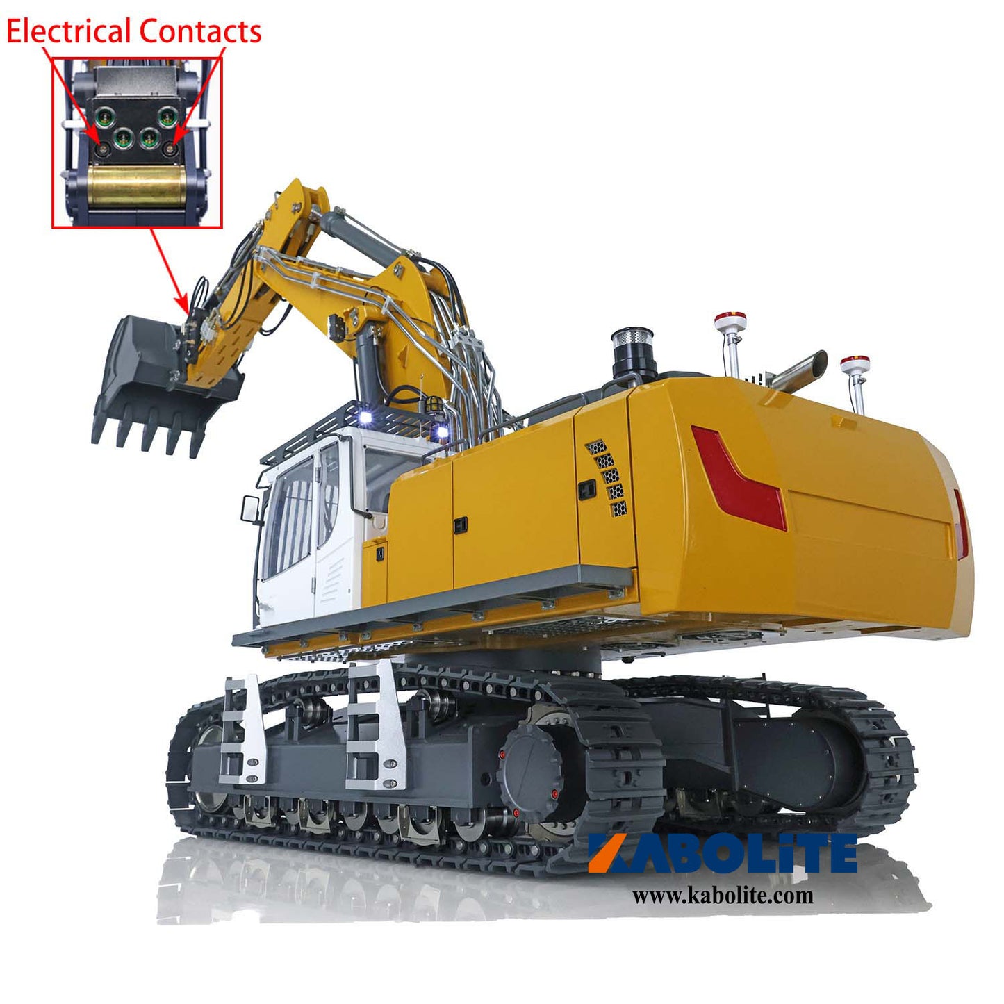 Kabolite 1/14 Remote Control Hydraulic Excavator K970 100S Pro RC Digger Hobby Model ESC Servo Motor DIY Upgraded RTR Version