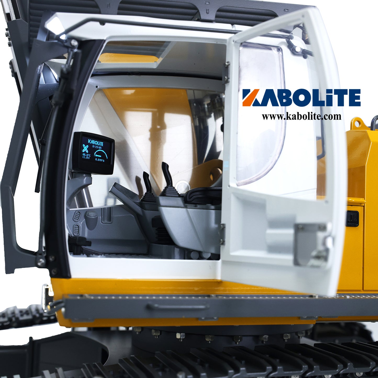 Kabolite 1/14 Remote Control Hydraulic Excavator K970 100S Pro RC Digger Hobby Model ESC Servo Motor DIY Upgraded RTR Version