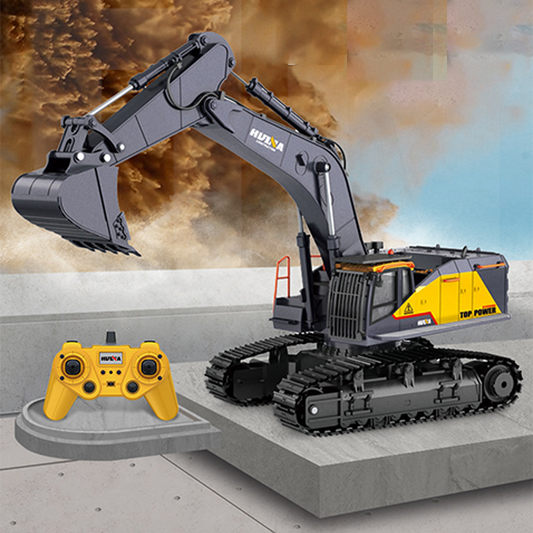 HUINA Toy 1/14 592 RC Tracked Excavator Car Model Gift 2.4G Radio Light Sound Remote Control Construction Vehicle