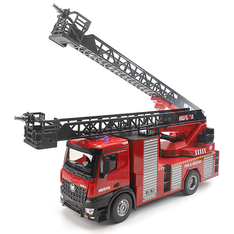 HUINA Toy 1/14 561 Sprayable Scaling Ladder Fire Truck 1561 RC Tractor 2.4G Remote Control Model Car