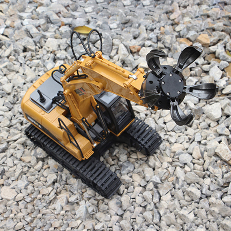 HUINA 571 Toy 1/14 16CH Car Excavator Ball Grabber Truck Model 2.4G Radio Control Construction Vehicle