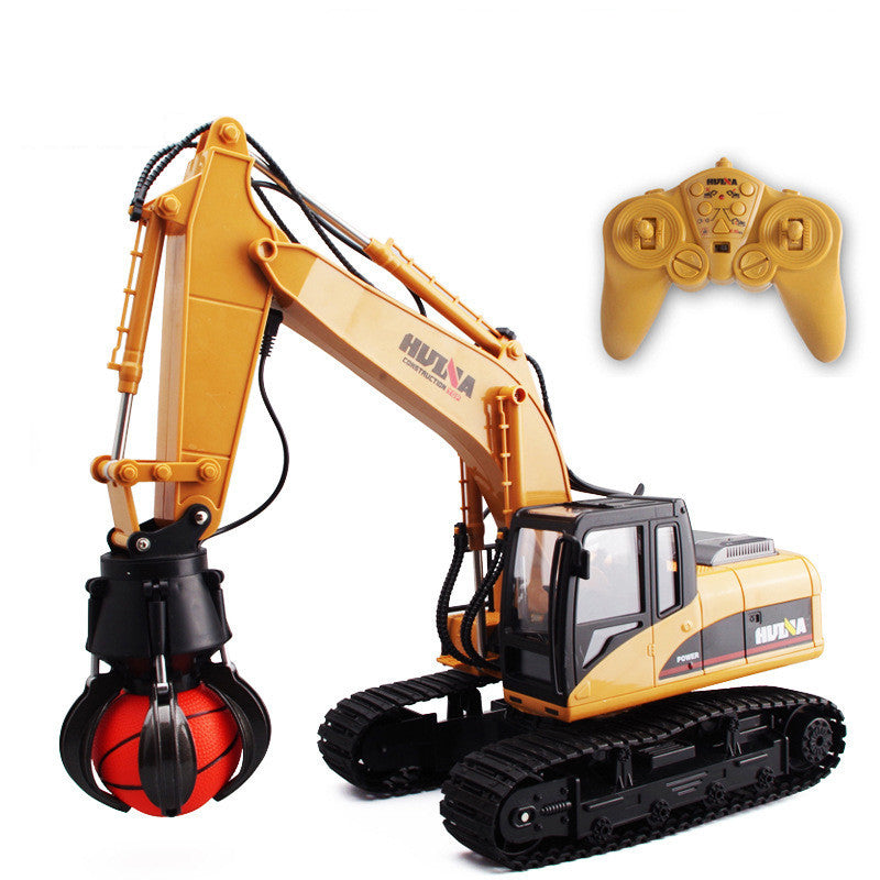 HUINA 571 Toy 1/14 16CH Car Excavator Ball Grabber Truck Model 2.4G Radio Control Construction Vehicle