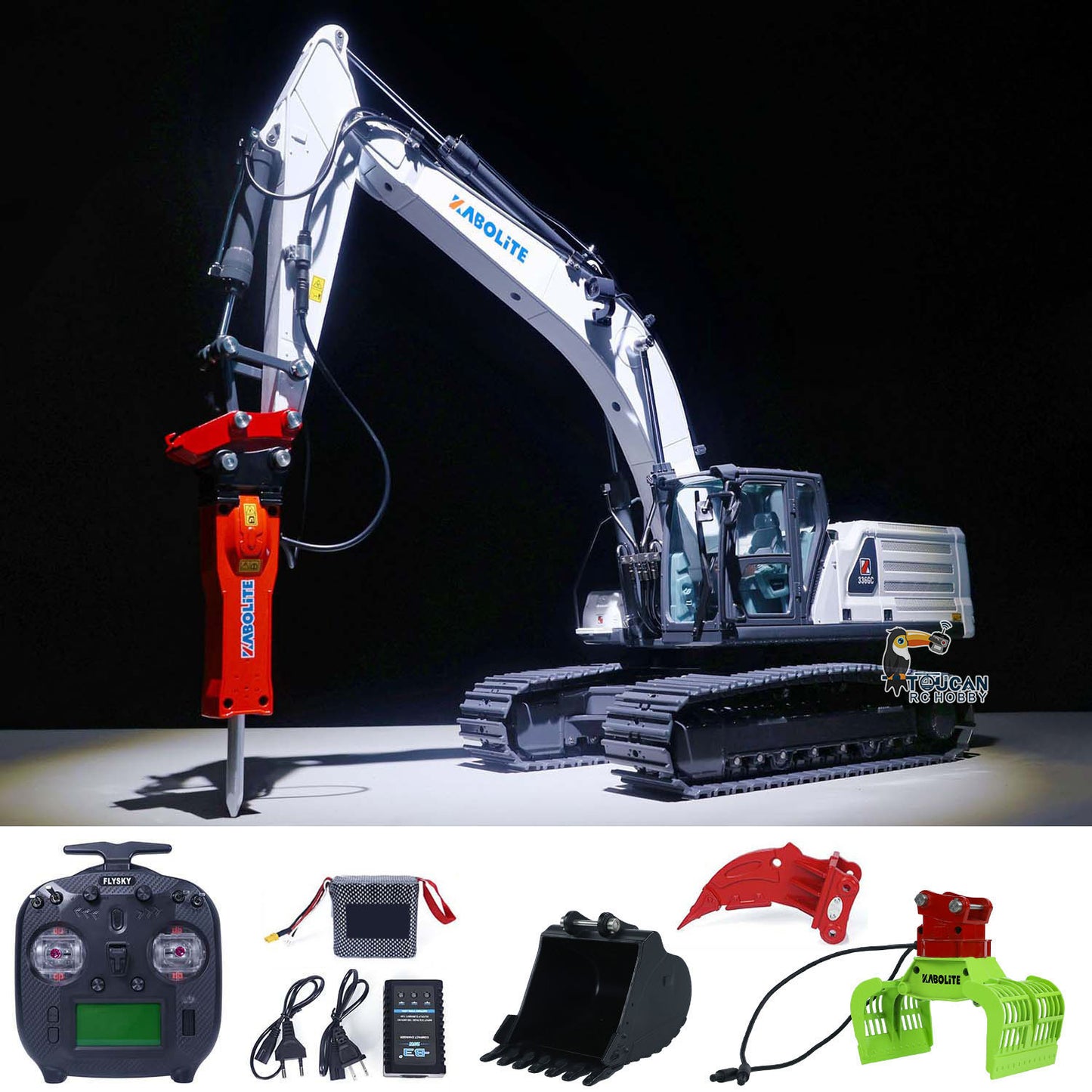 Kabolite K961S 1/18 RC Hydraulic Excavator Upgraded Version K336GC Radio Controlled Digger Electric Vehicle DIY Models