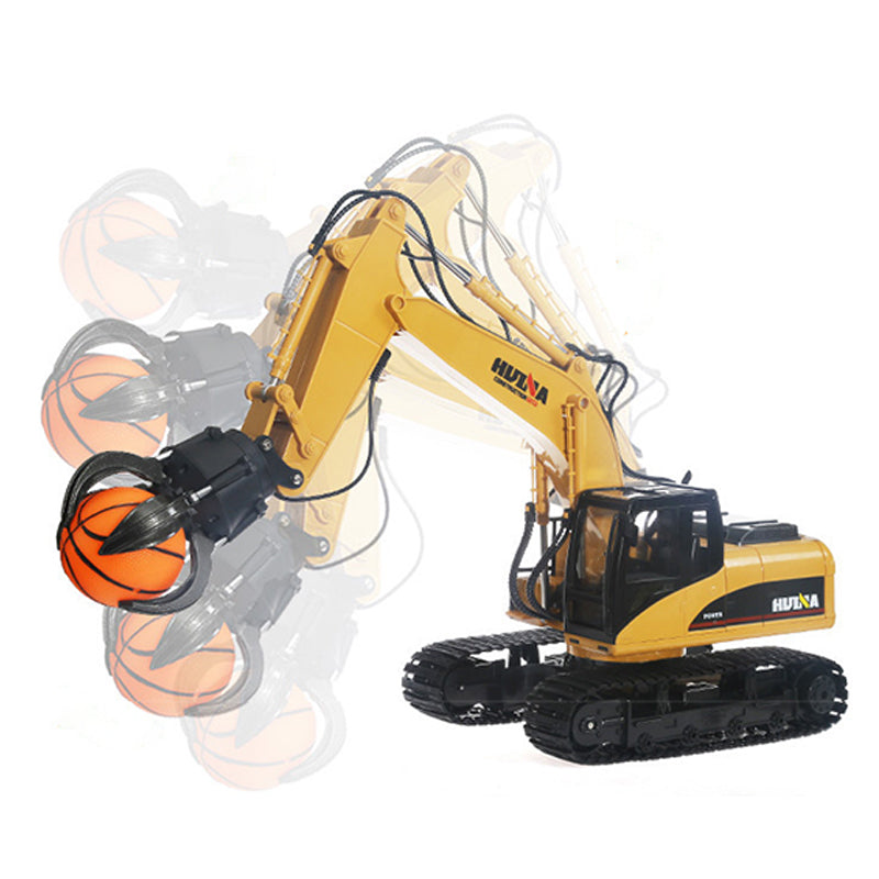 HUINA 571 Toy 1/14 16CH Car Excavator Ball Grabber Truck Model 2.4G Radio Control Construction Vehicle