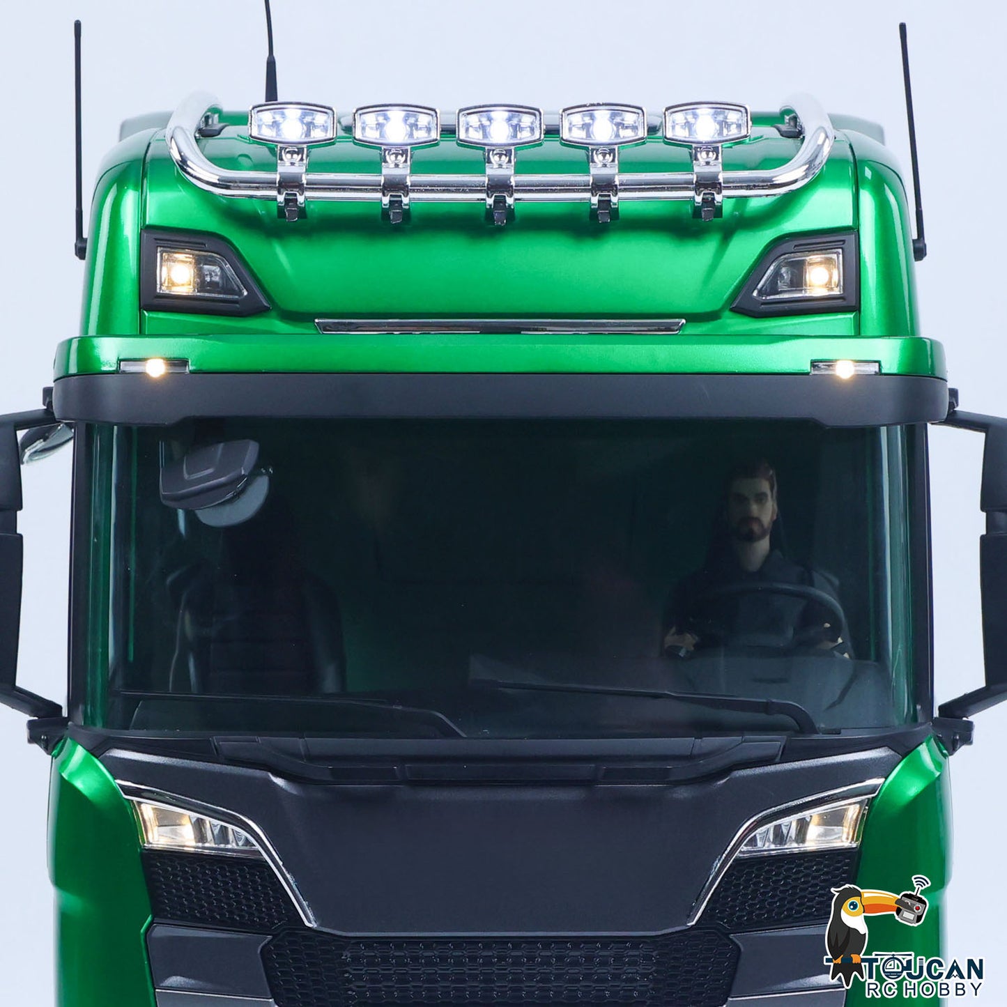 1/14 KABOLITE 6*6 Remote Control Tractor Truck SC 770S 2Speed Gearbox Axle Locks Electric Windshield Wiper Openable Door RTR