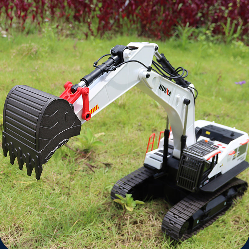 1/14 HUINA RC Metal Excavator Model Toys 1594 Radio Light Battery 22CH Sound Wooden Claw Ball Claw