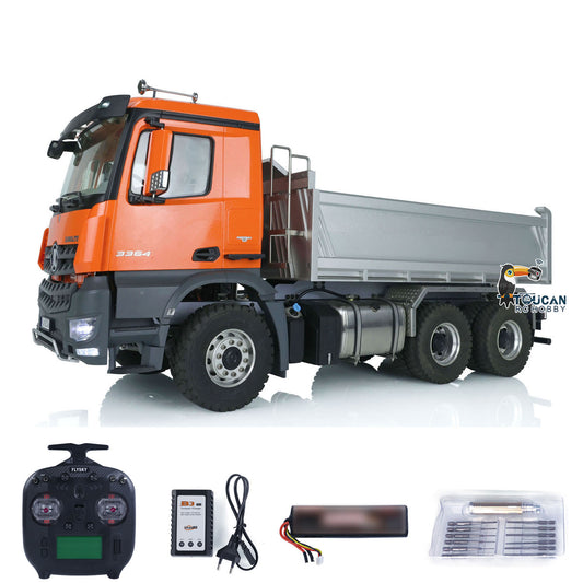 1/14 Kabolite 6x6 Hydraulic Equipment RC Dump Truck K3364 Radio Controlled Tipper Cars DIY Model Emulated Construction Vehicle