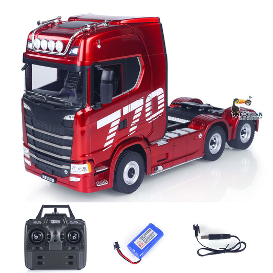 HUINA 770S 1/18 RC Tractor Truck Toys 1501 Model RTR 7.4V Battery Radio 19CH Light Sound Effects Remote Control Lorry Car