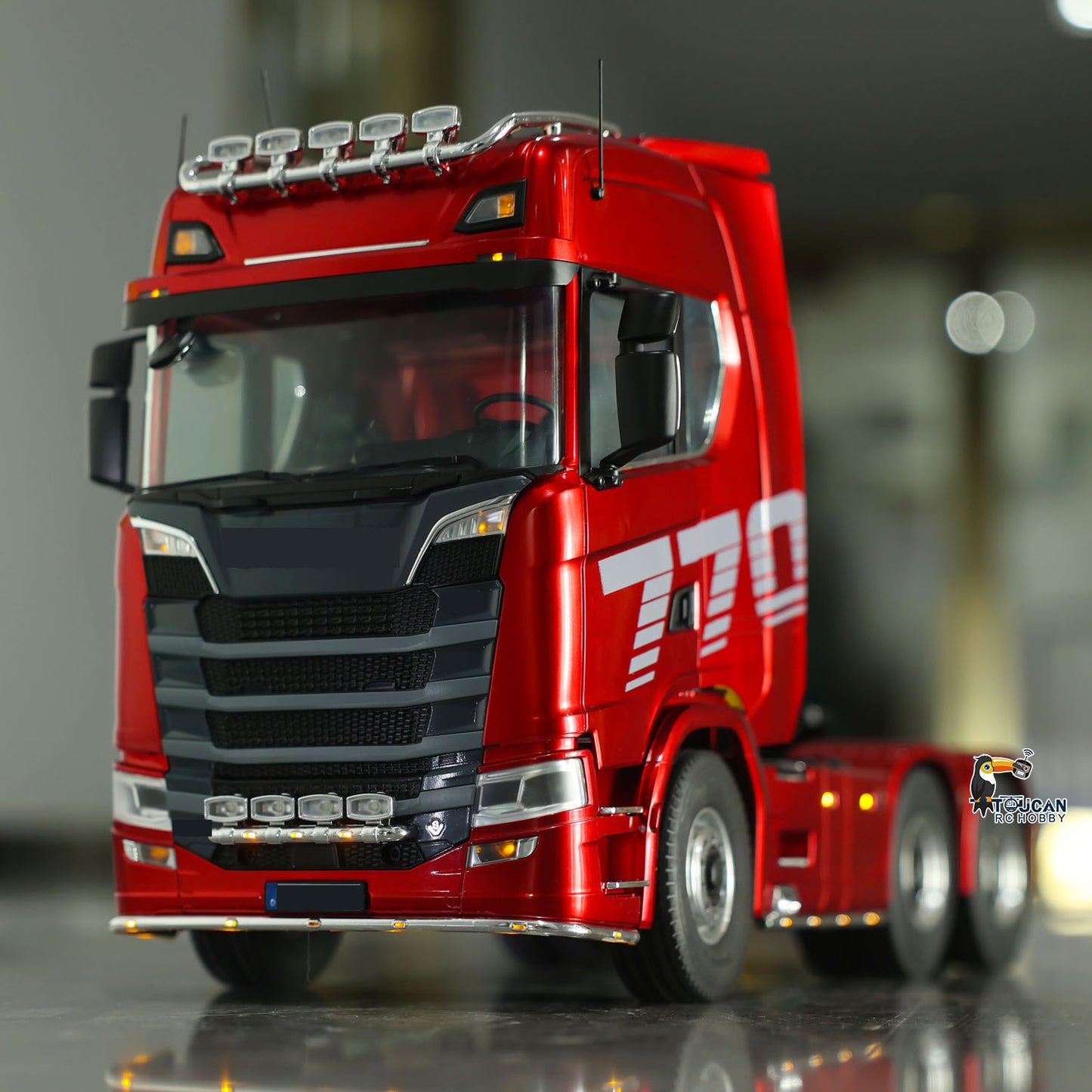 KABOLITE 6*6 Ready To Run 1/14 RC Tractor Truck Remote Control Car Hobby Model Painted Assembled 770S With Light Sound