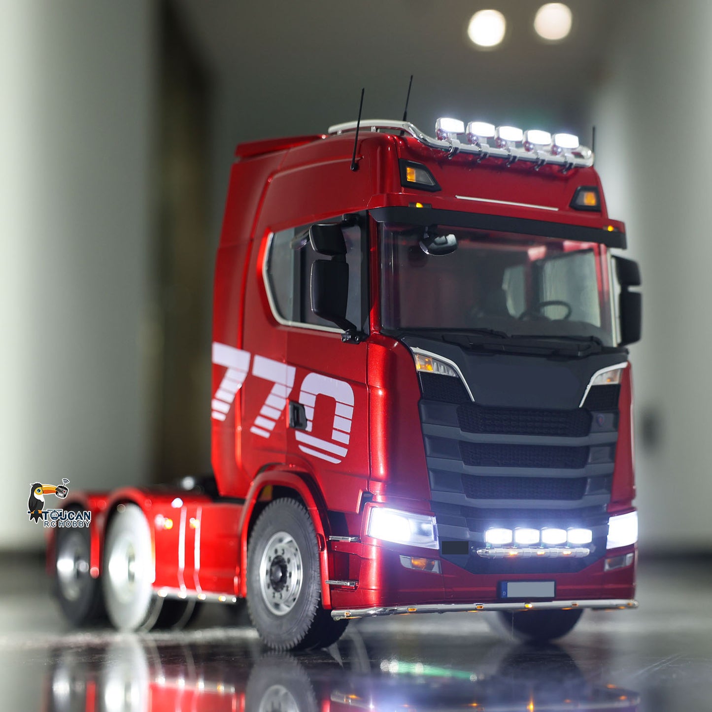 KABOLITE 6*6 Ready To Run 1/14 RC Tractor Truck Remote Control Car Hobby Model Painted Assembled 770S With Light Sound