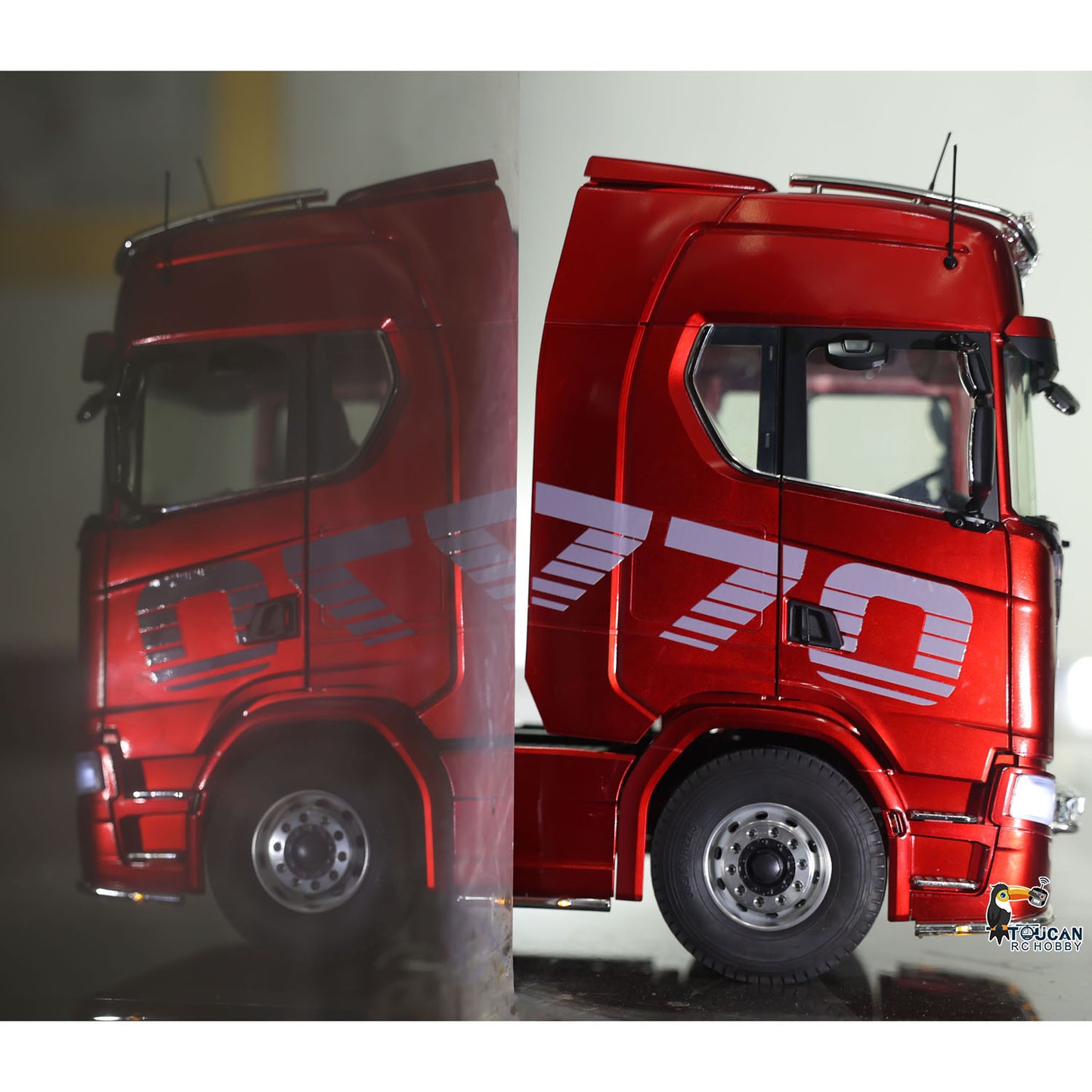 KABOLITE 6*6 Ready To Run 1/14 RC Tractor Truck Remote Control Car Hobby Model Painted Assembled 770S With Light Sound