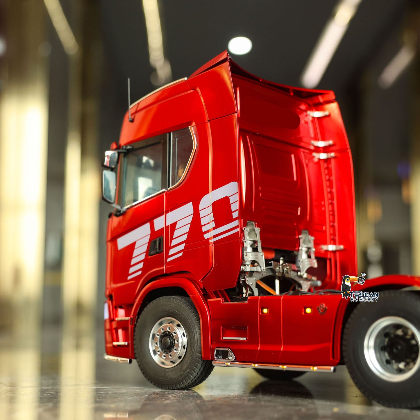 KABOLITE 6*6 Ready To Run 1/14 RC Tractor Truck Remote Control Car Hobby Model Painted Assembled 770S With Light Sound
