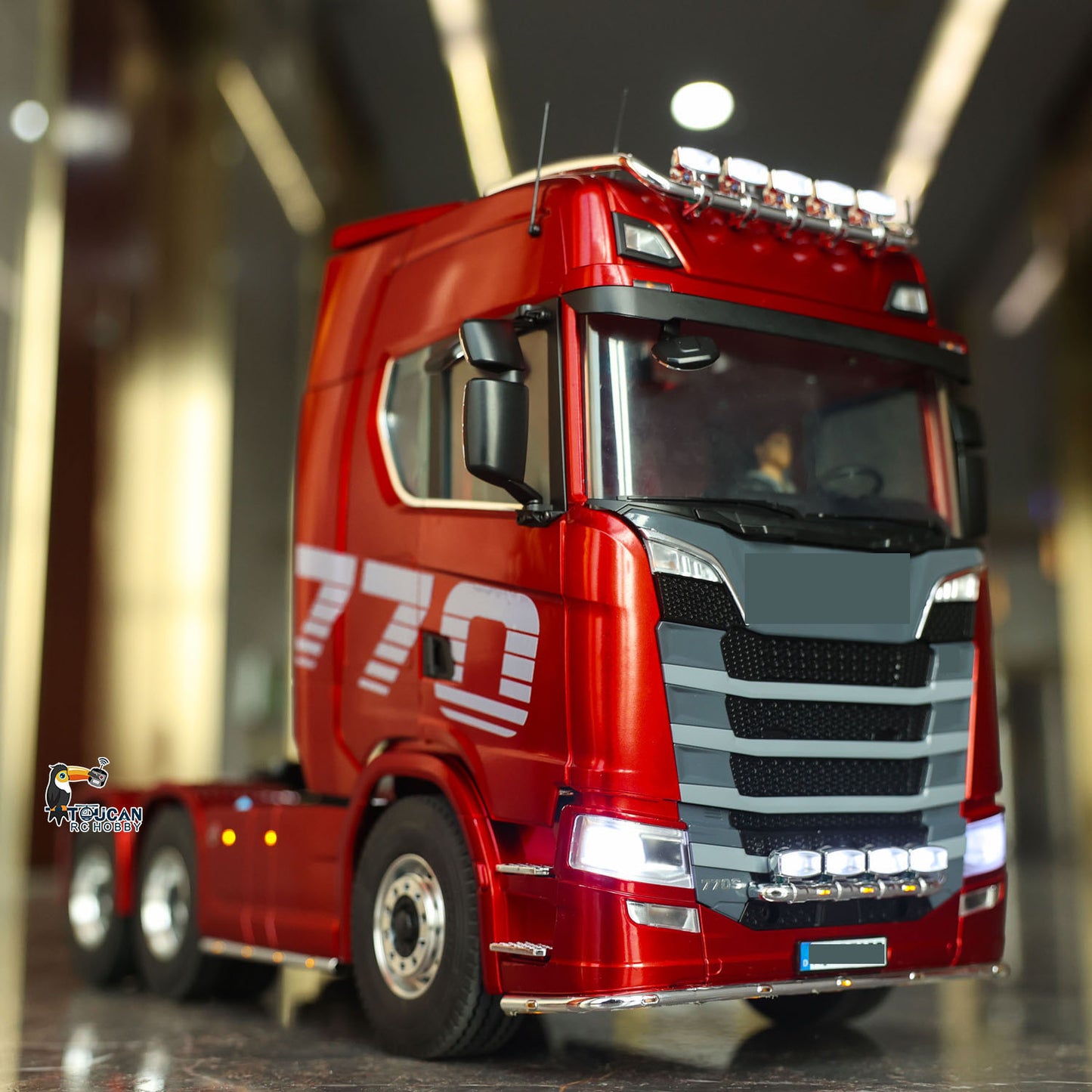 KABOLITE 6*6 Ready To Run 1/14 RC Tractor Truck Remote Control Car Hobby Model Painted Assembled 770S With Light Sound