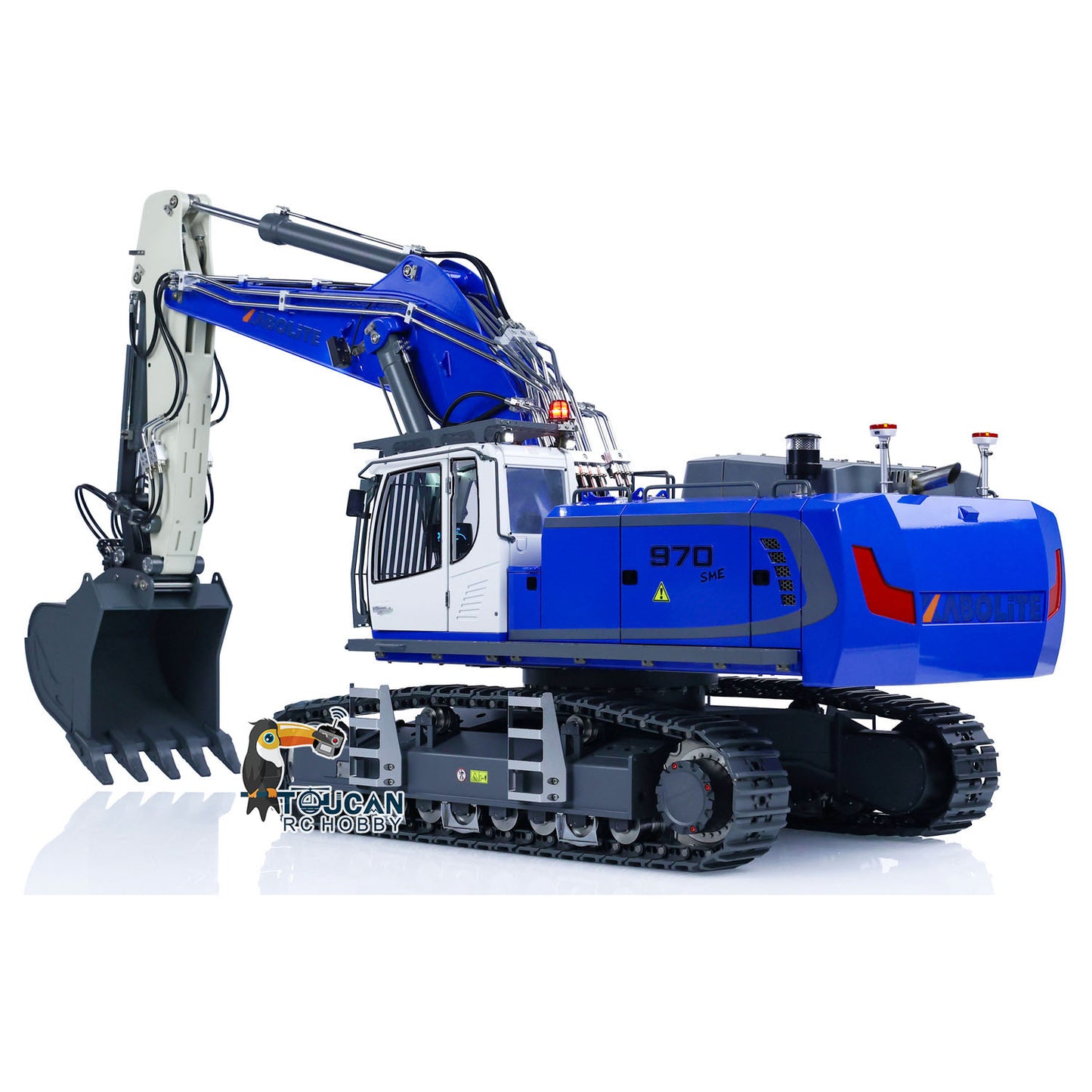 Kabolite K970-100S Pro Version 1/14 Hydraulic RC Excavator Digger Metal Construction Vehicles Ready to Run with Smoker Light Sound