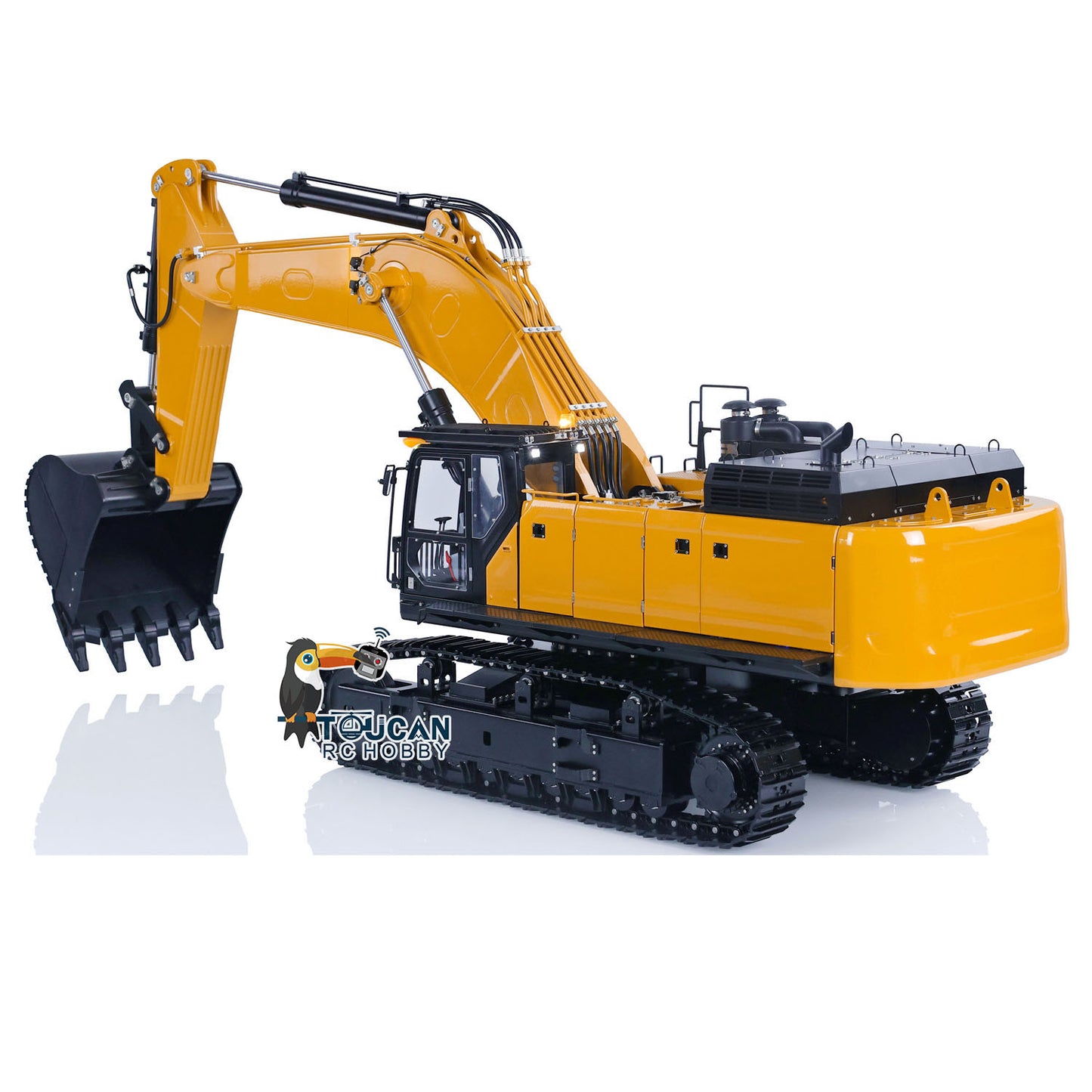 Kabolite K980 1/14 Hydraulic RC Excavator SY980H Giant PL18 Radio Control Digger Model with Light Sound System Ready to Run