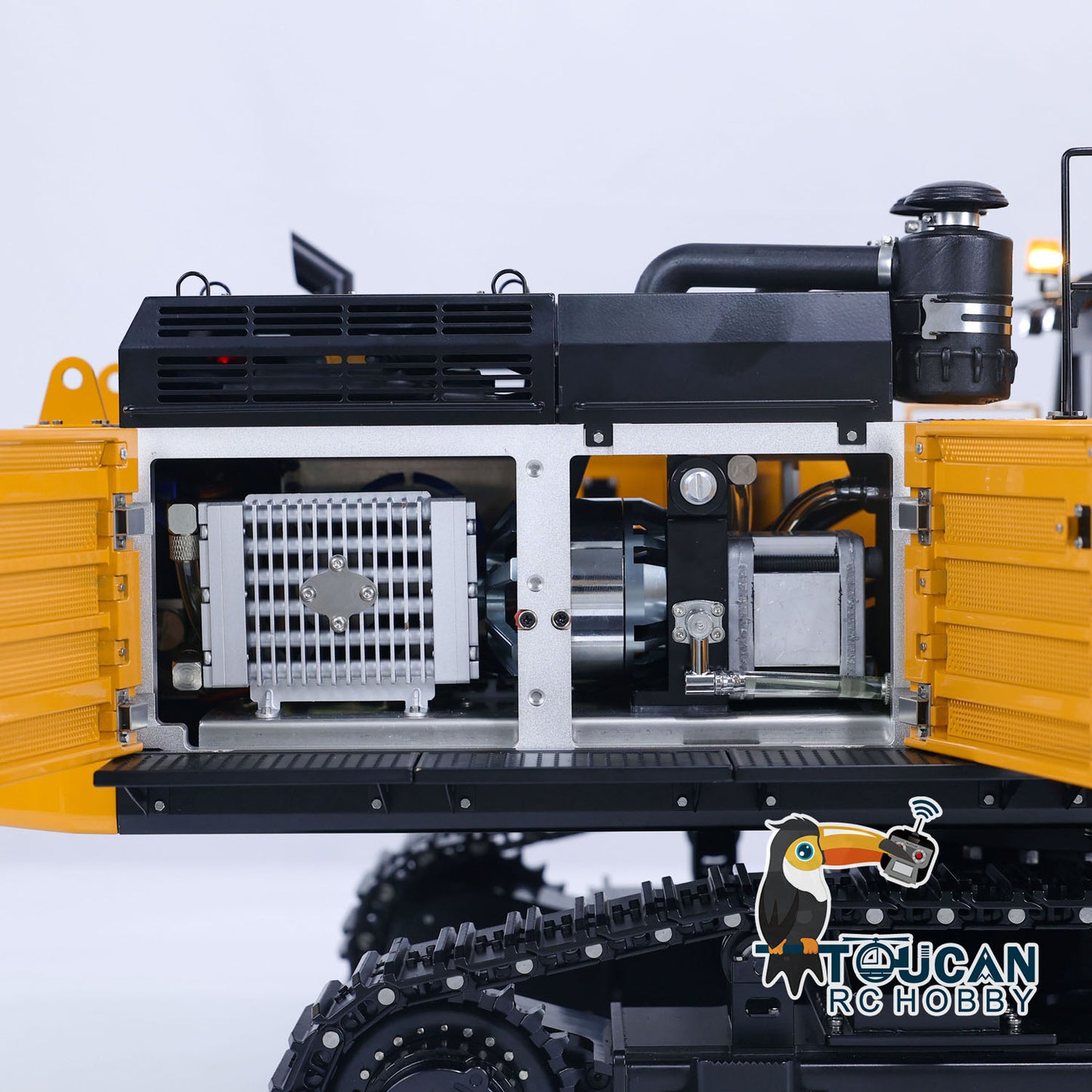 Kabolite K980 1/14 Hydraulic RC Excavator SY980H Giant PL18 Radio Control Digger Model with Light Sound System Ready to Run