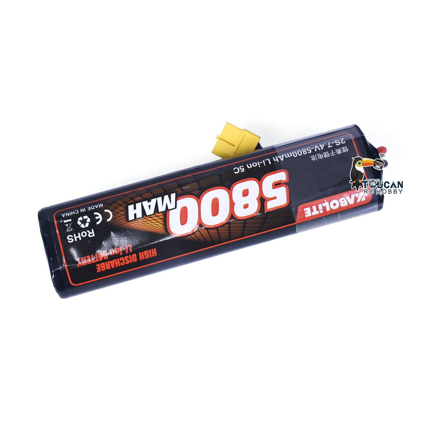 Kabolite 5800mAh 7.4V Li-ion Battery for 1/14 Hydraulic RC Dump Truck Tractor Car 3364 3365 3362 Model Spare Parts