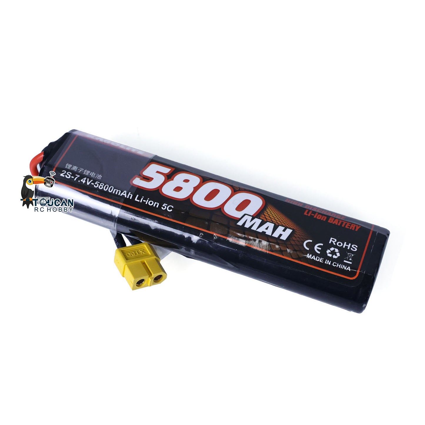 Kabolite 5800mAh 7.4V Li-ion Battery for 1/14 Hydraulic RC Dump Truck Tractor Car 3364 3365 3362 Model Spare Parts
