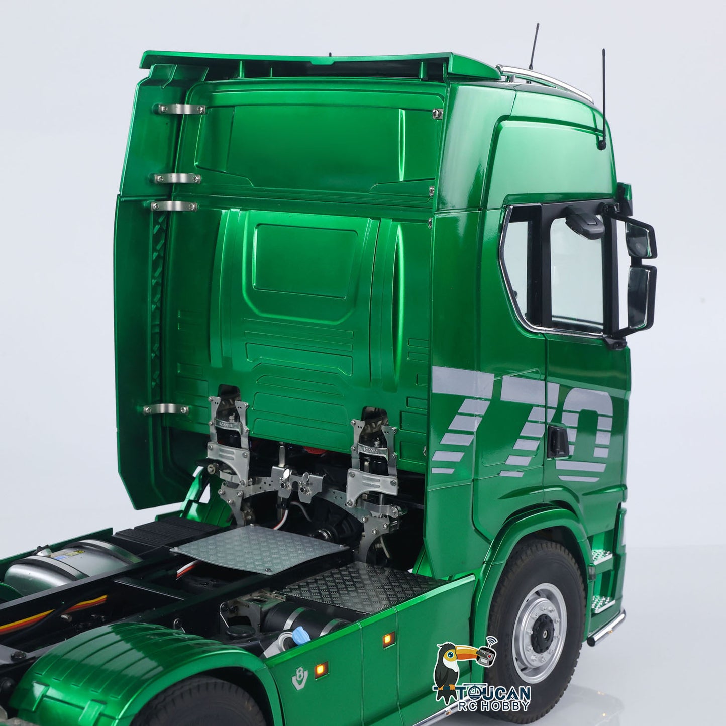 KABOLITE 6*6 Ready To Run 1/14 RC Tractor Truck Remote Control Car Hobby Model Painted Assembled 770S With Light Sound