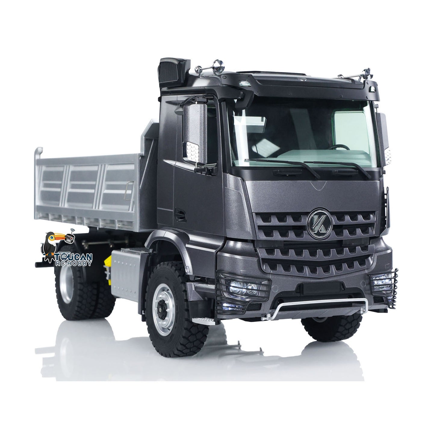 1/14 Scale Kabolite 5701 RTR RC Dump Truck 4x4 Remote Control Tipper Car Ready To Go With Sound Light Battery Transmitter Model