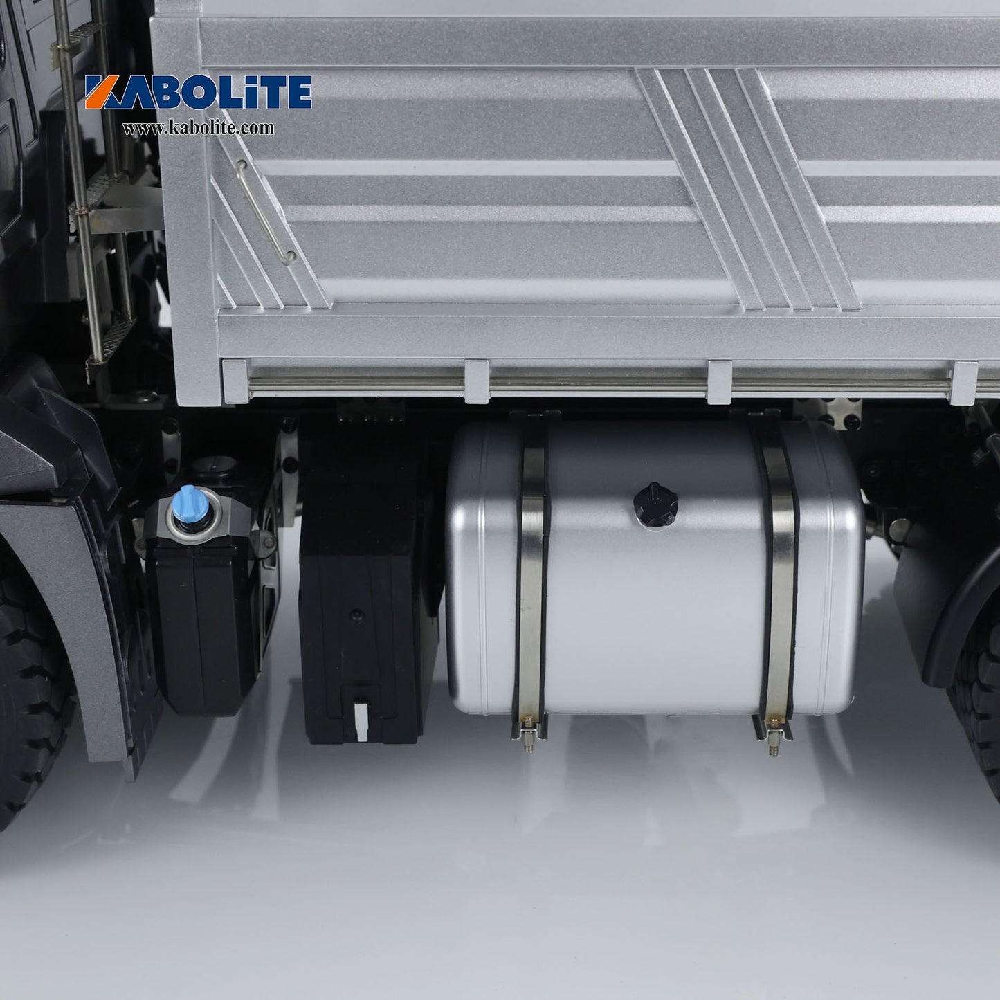 US STOCK Kabolite 5701 1/14 4x4 Remote Control Dump Truck Electric Lifting Tipper with 2-Speed Transmission LED Lights Sound System