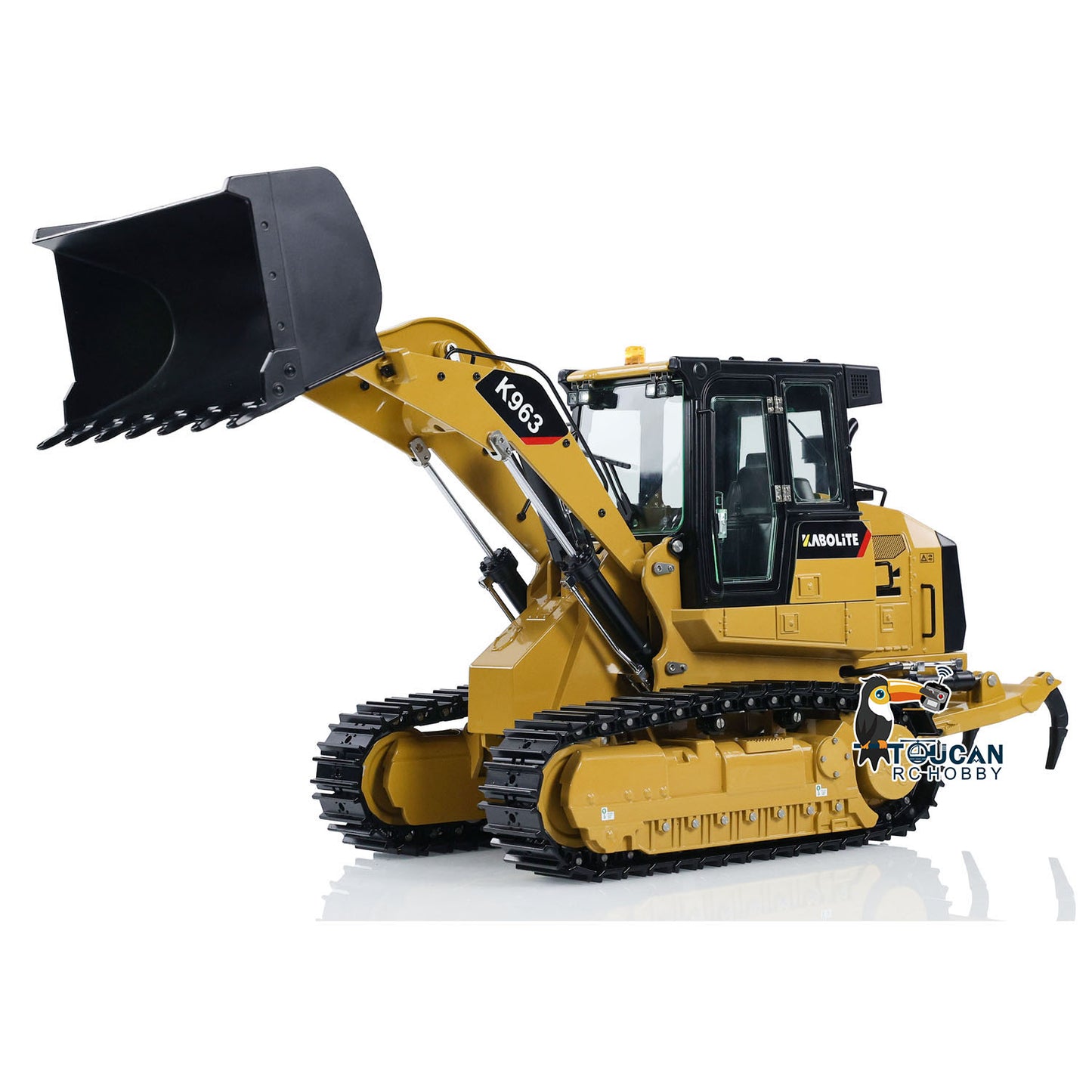 Kabolite 1:16 Hydraulic RC Loader K963 100 Metal Remote Control Construction Car With Lights Sounds Installed Tracks Ready To Go