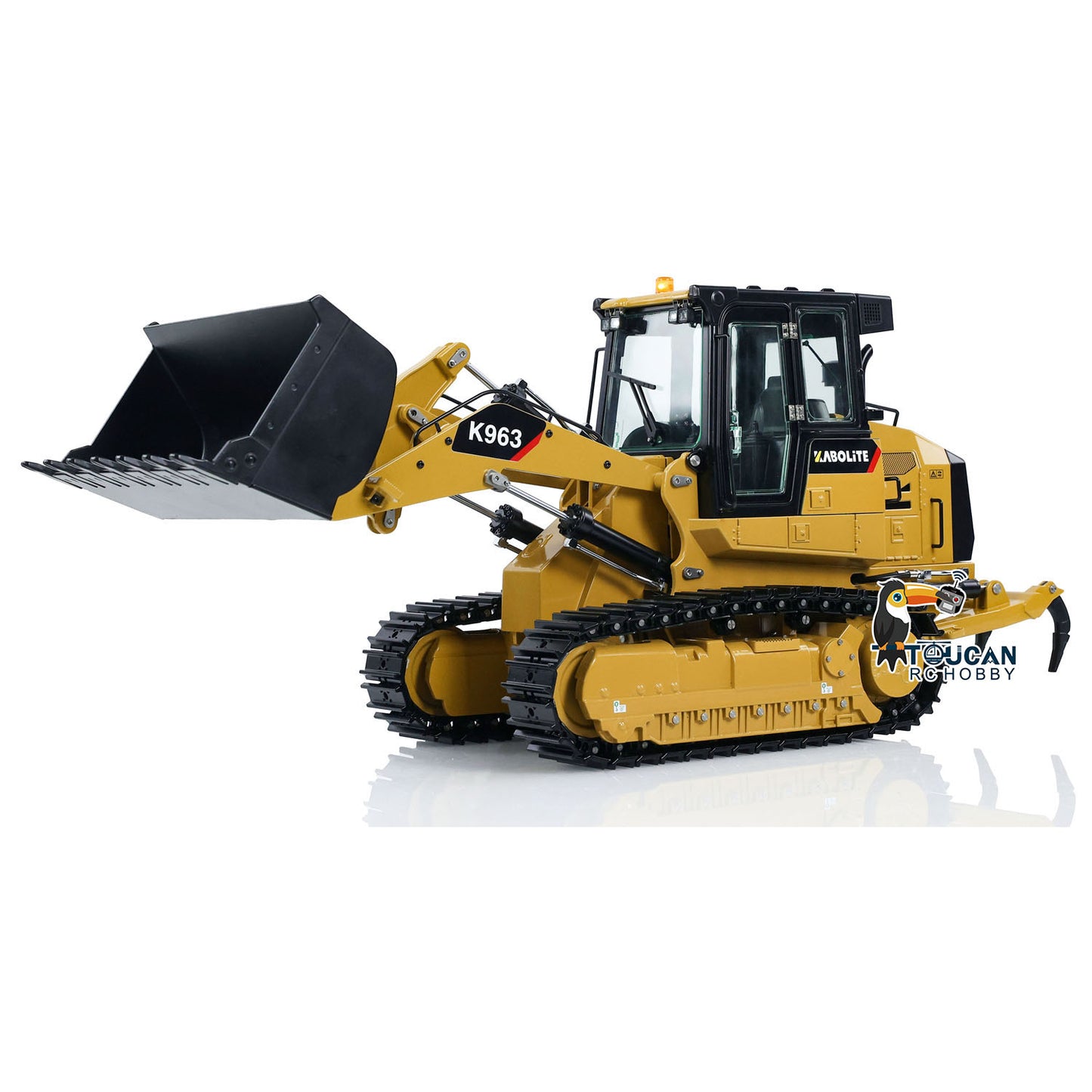 Kabolite 1:16 Hydraulic RC Loader K963 100 Metal Remote Control Construction Car With Lights Sounds Installed Tracks Ready To Go