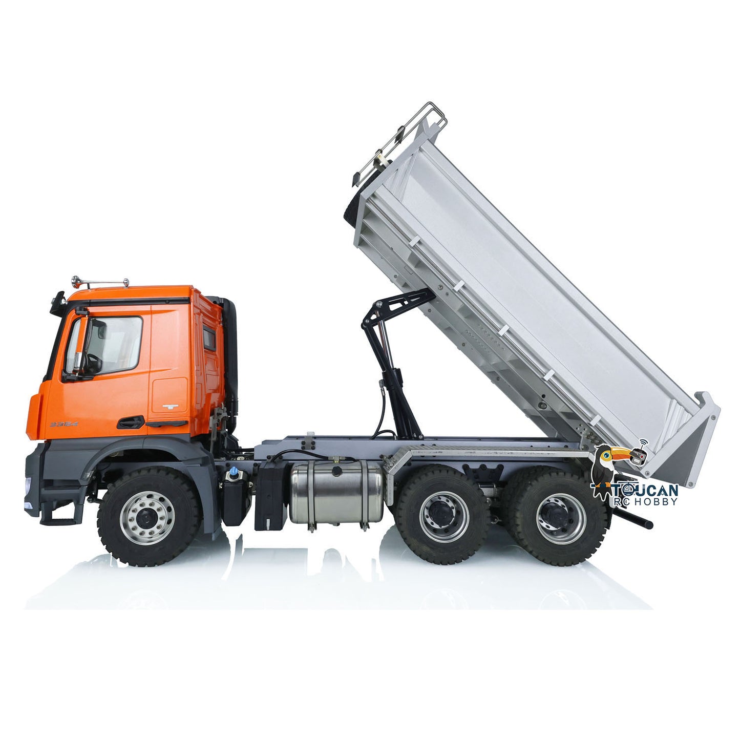Fast Free Shipping for EU Kabolite 1/14 6x6 Hydraulic Remote Control Dumper Truck for K3364 HUINA Tipper Cars