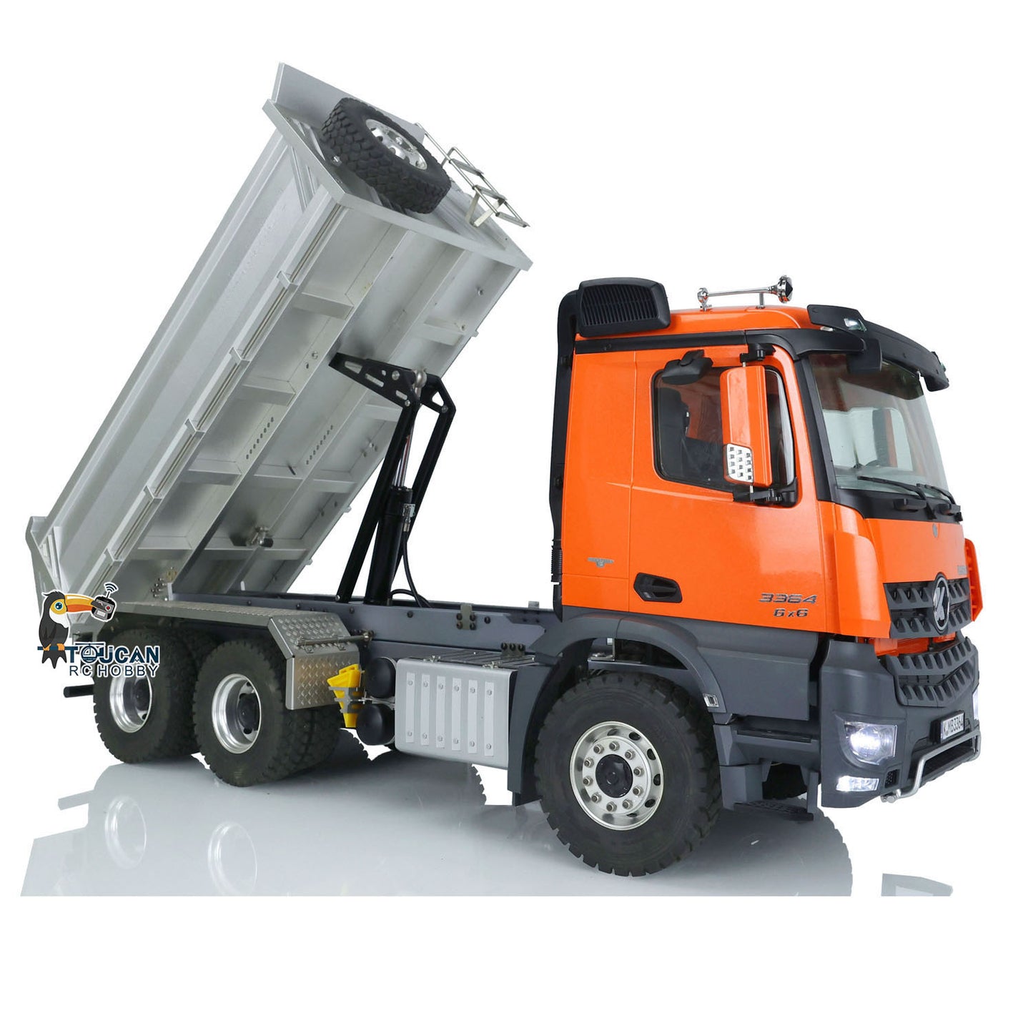 Fast Free Shipping for EU Kabolite 1/14 6x6 Hydraulic Remote Control Dumper Truck for K3364 HUINA Tipper Cars