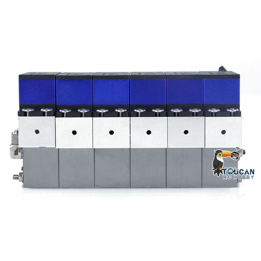 Directional Hydraulic Control 6CH Valve for Kabolite 1/14 K970 RC Excavator Model Radio Control Digger Model DIY Parts