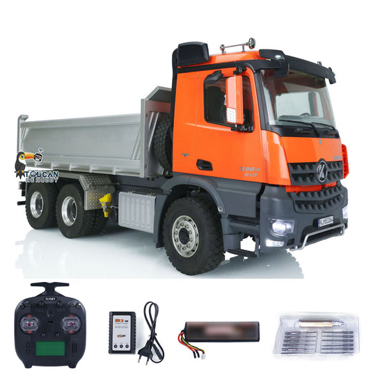 Fast Free Shipping for EU Kabolite 1/14 6x6 Hydraulic Remote Control  Dumper Truck for K3364 HUINA Tipper Cars