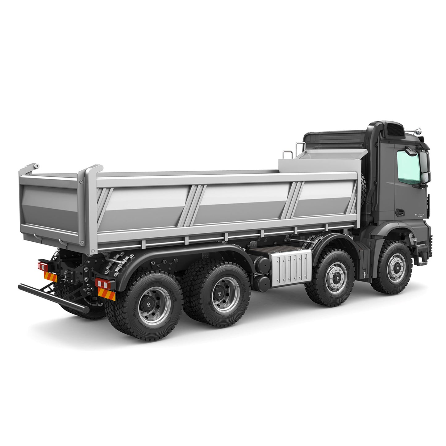 Kabolite 1/14 Electric RC Dump Truck 5703 8X8 Remote Control Tipper Model 2Speed Transmission Lights Sounds Battery Charger