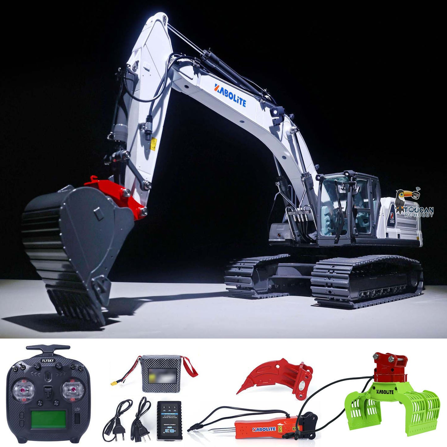 Kabolite K961S 1/18 RC Hydraulic Excavator Upgraded Version K336GC Radio Controlled Digger Electric Vehicle DIY Models