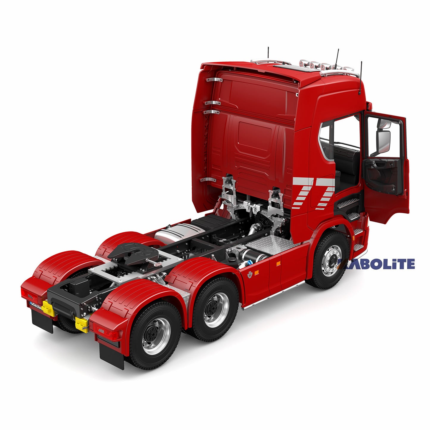 KABOLITE 6*6 Ready To Run 1/14 RC Tractor Truck Remote Control Car Hobby Model Painted Assembled 770S With Light Sound