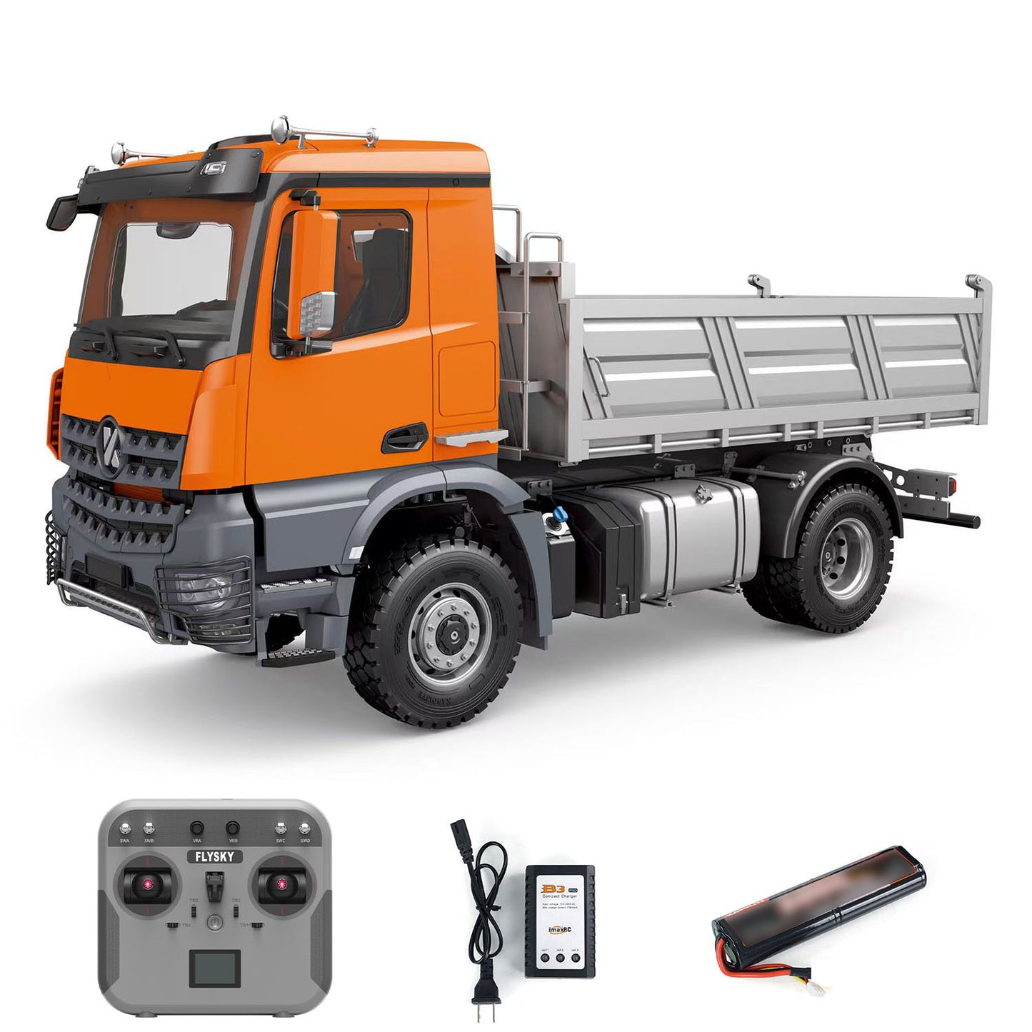 US STOCK 1/14 Kabolite 5701 Radio Control Dump Truck 4x4 Tipper Car Sound Light Model Ready to Run 2-Speed Gearbox Battery For Christmas Gift