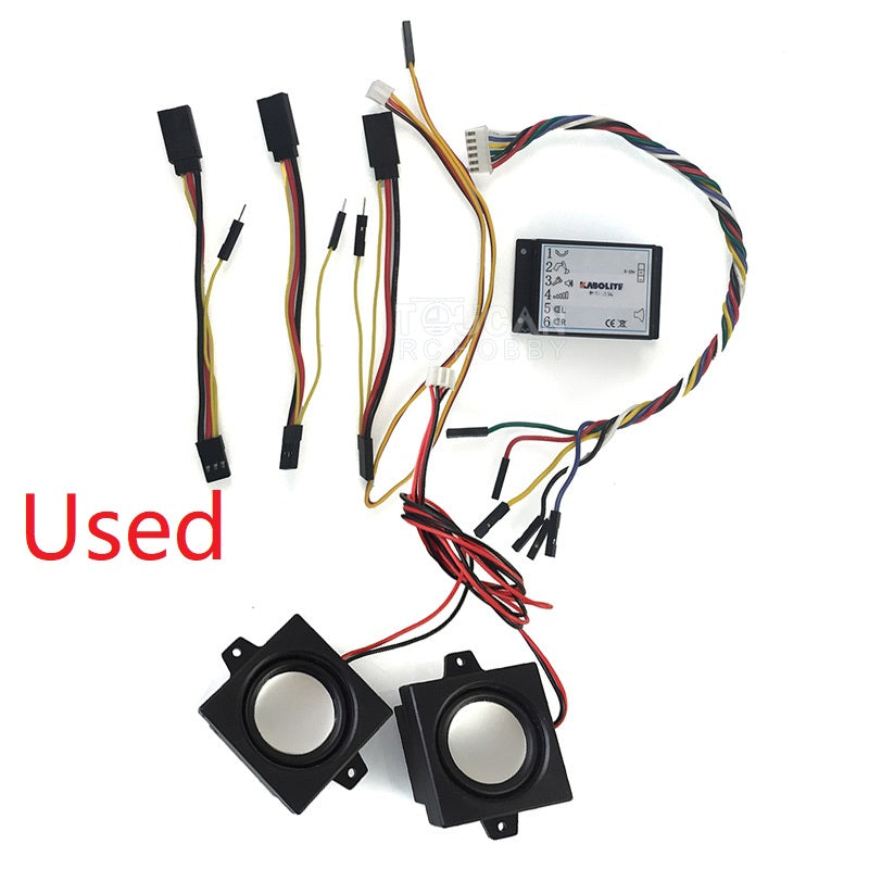 Second Hand Used US Stock Kabolite Sound System Speaker Parts for 1/14 K970 Hydraulic Metal RC Excavator 970 Remote Control Construction Model