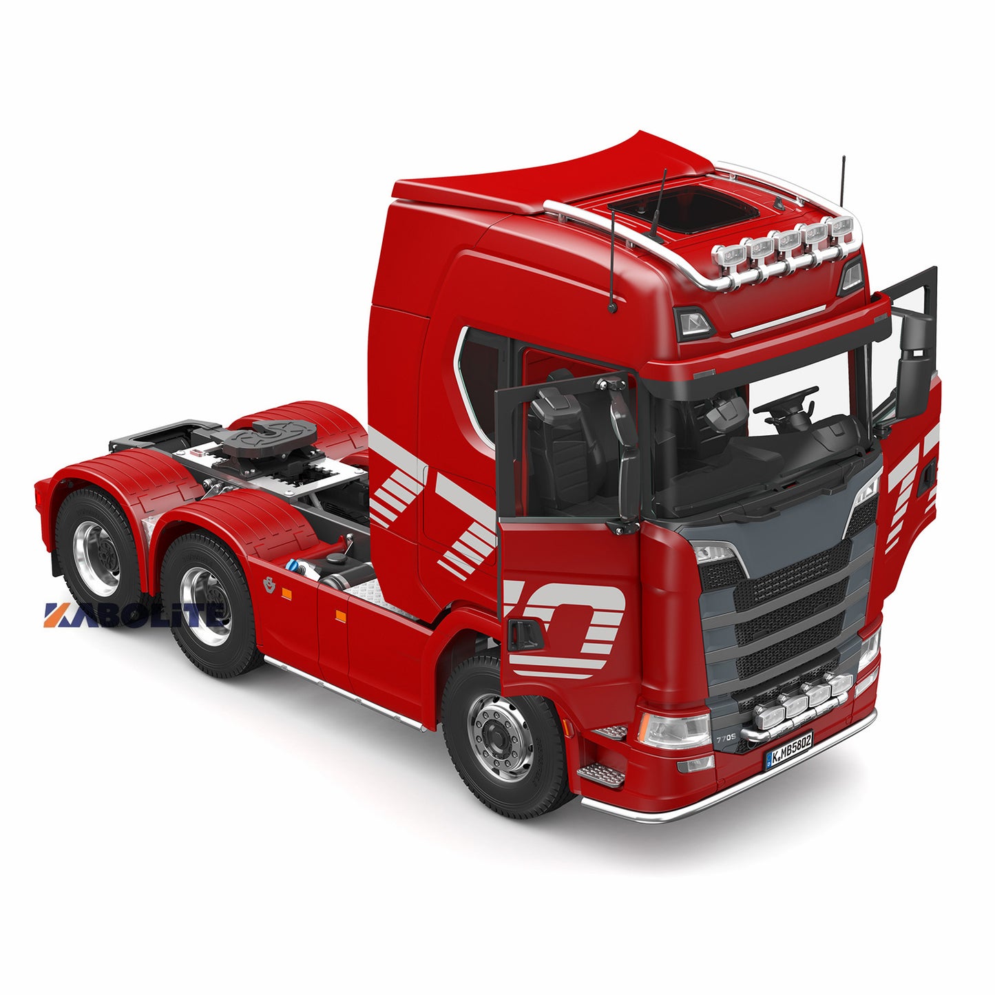 KABOLITE 6*6 Ready To Run 1/14 RC Tractor Truck Remote Control Car Hobby Model Painted Assembled 770S With Light Sound