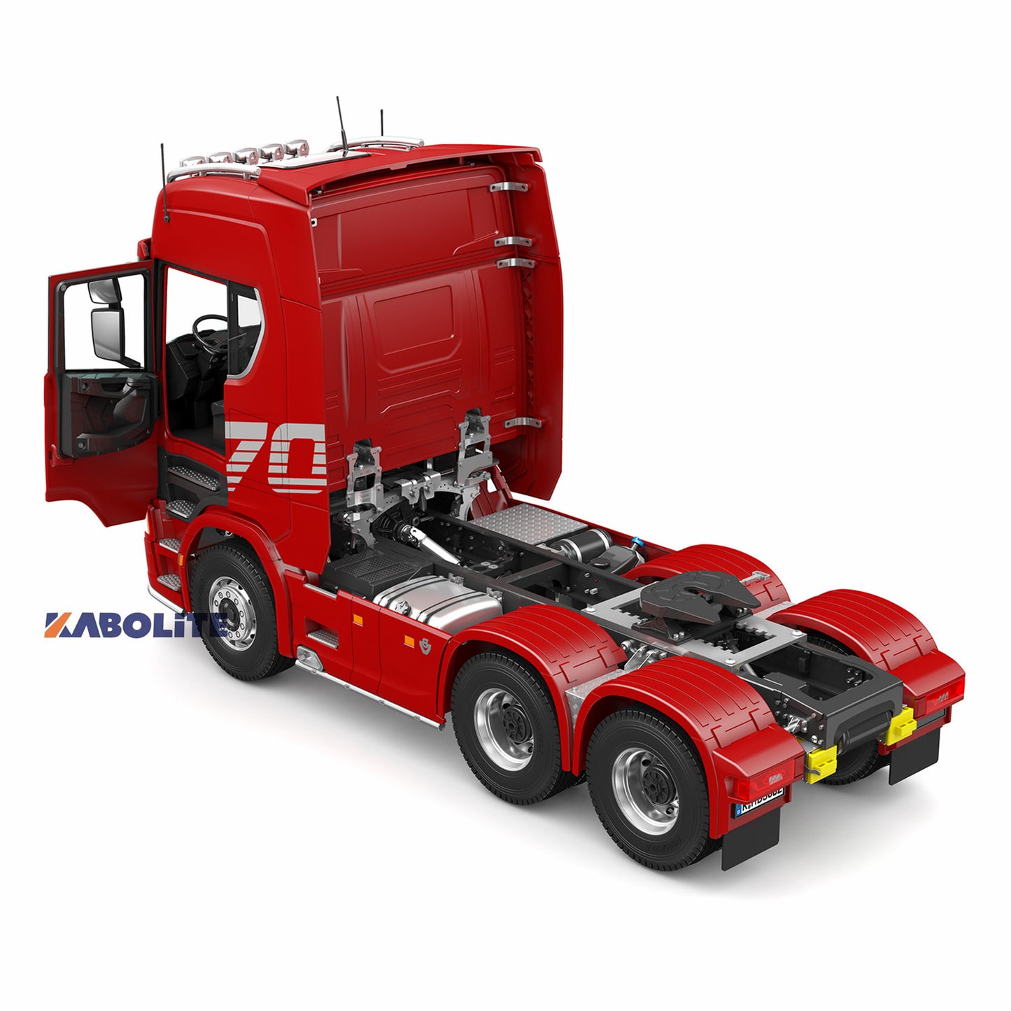 KABOLITE 6*6 Ready To Run 1/14 RC Tractor Truck Remote Control Car Hobby Model Painted Assembled 770S With Light Sound