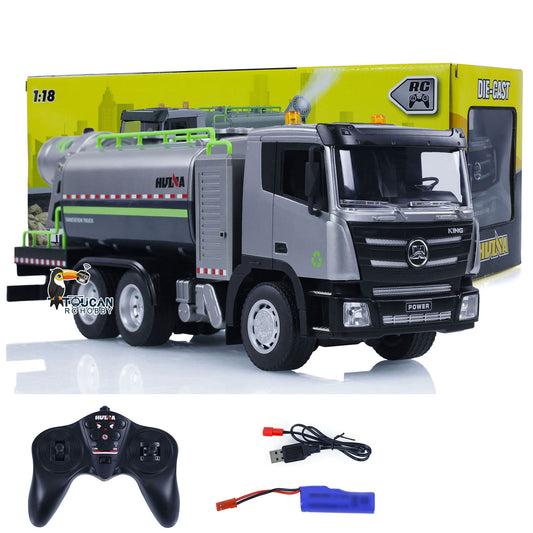 1/18 HUINA 1316 Spray Fog Cannon Truck 9CH RC Car 2.4G Remote Control Model Plastic Toys Battery Charger