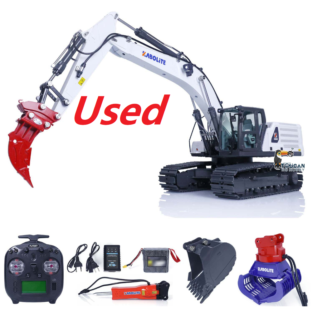Second Hand US STOCK Kabolite K961 100S 1/18 RC Hydraulic Excavator K336GC Remote Controlled Digger Upgraded Version Assembled Painted ST8