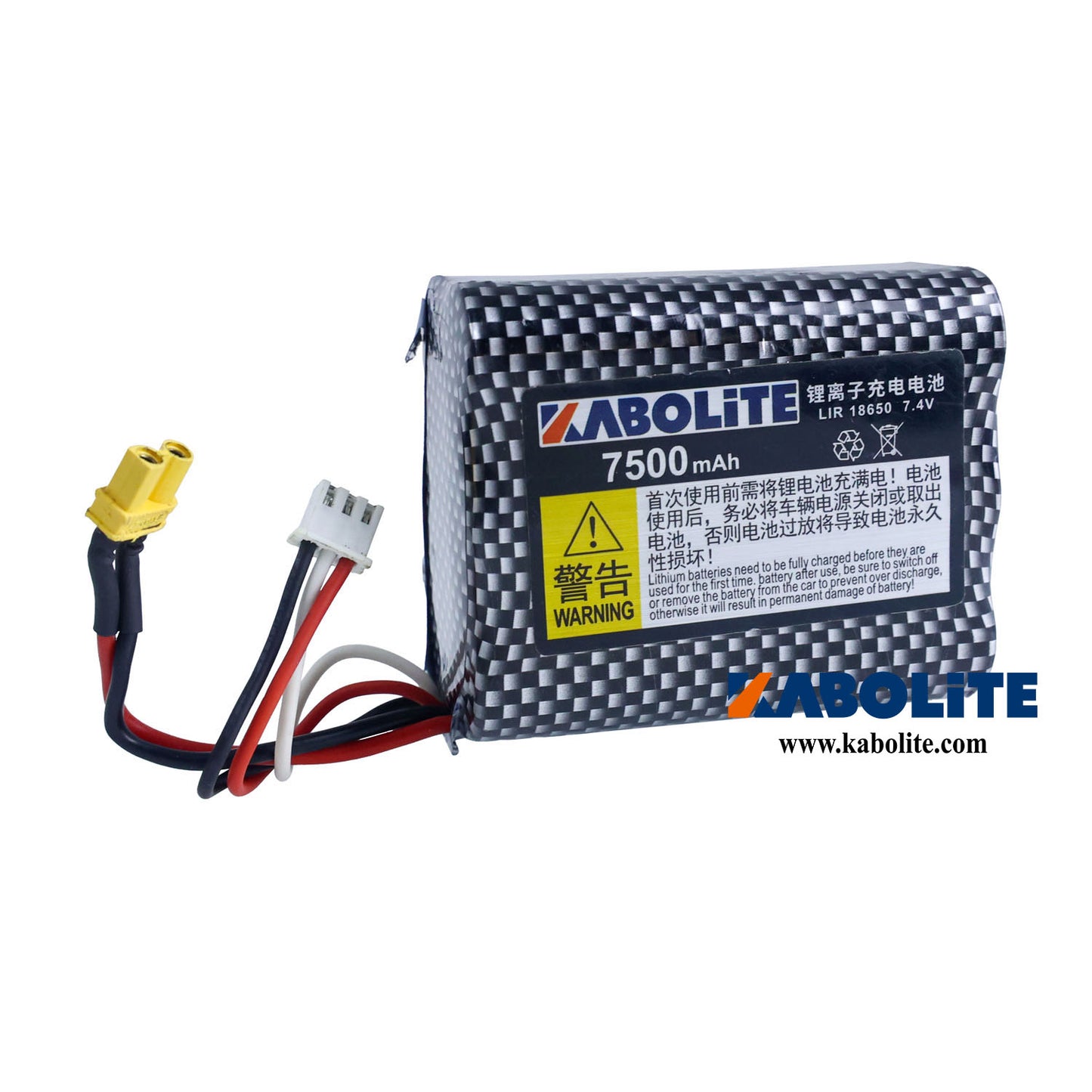 7500mah 7.4V 2S Battery for 1/14 Scale RC Truck 1:16 K966 Radio Control Loader Electric Car DIY Spare Parts Accessory