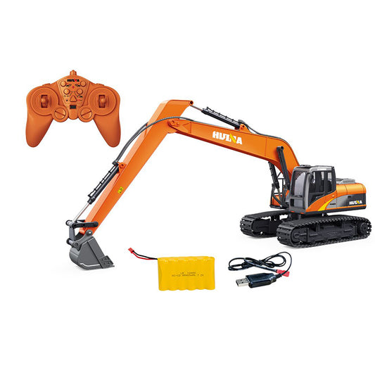 HUINA 1/14 1551 RC Excavator Model Toys 15CH 2.4G Remote Control Construction Model 400MAH Battery Gifts