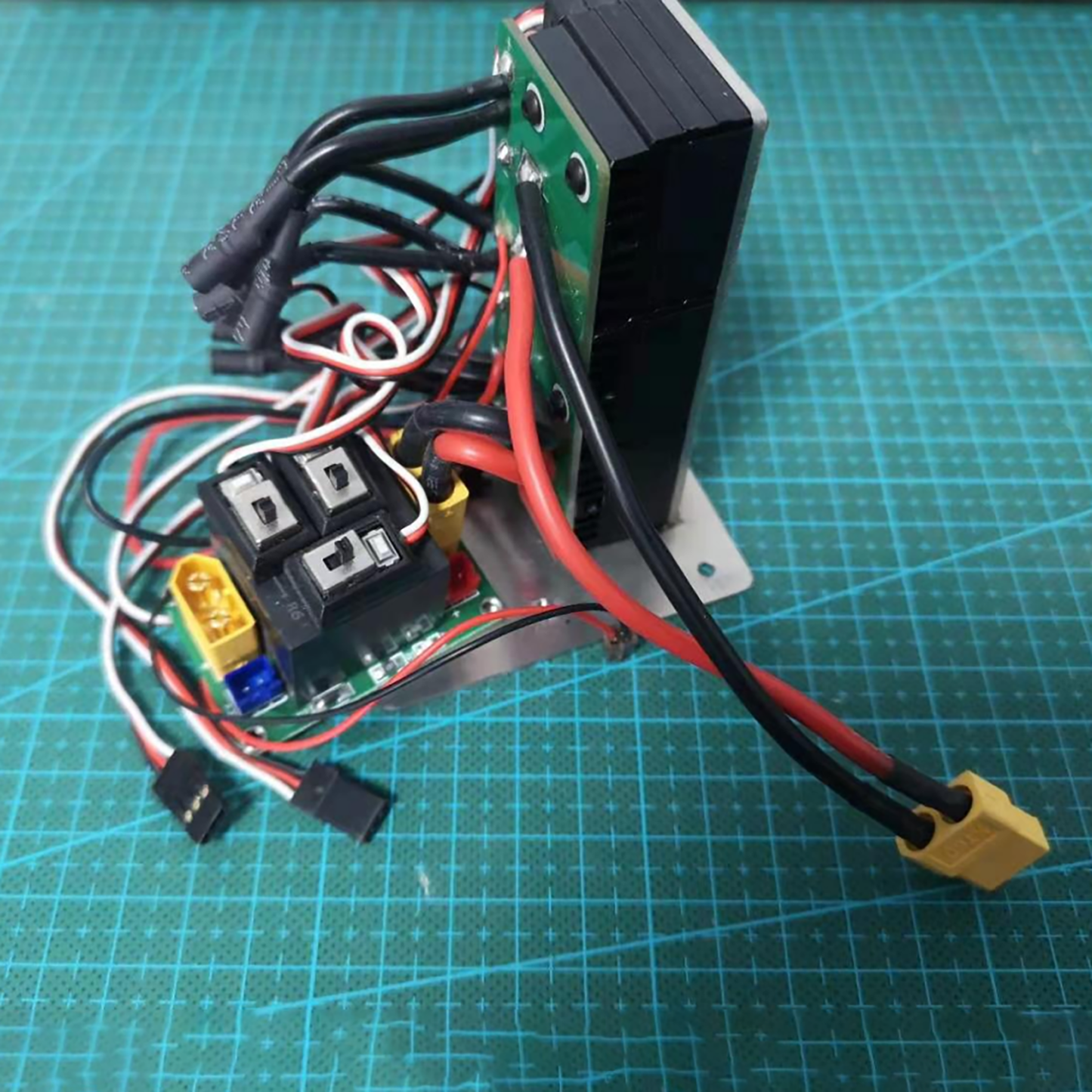 Driving Wheel Brushless Walking Control Rotary Motor ESC Board Sound System Speaker for 1/14 K970 Hydraulic RC Excavator DIY