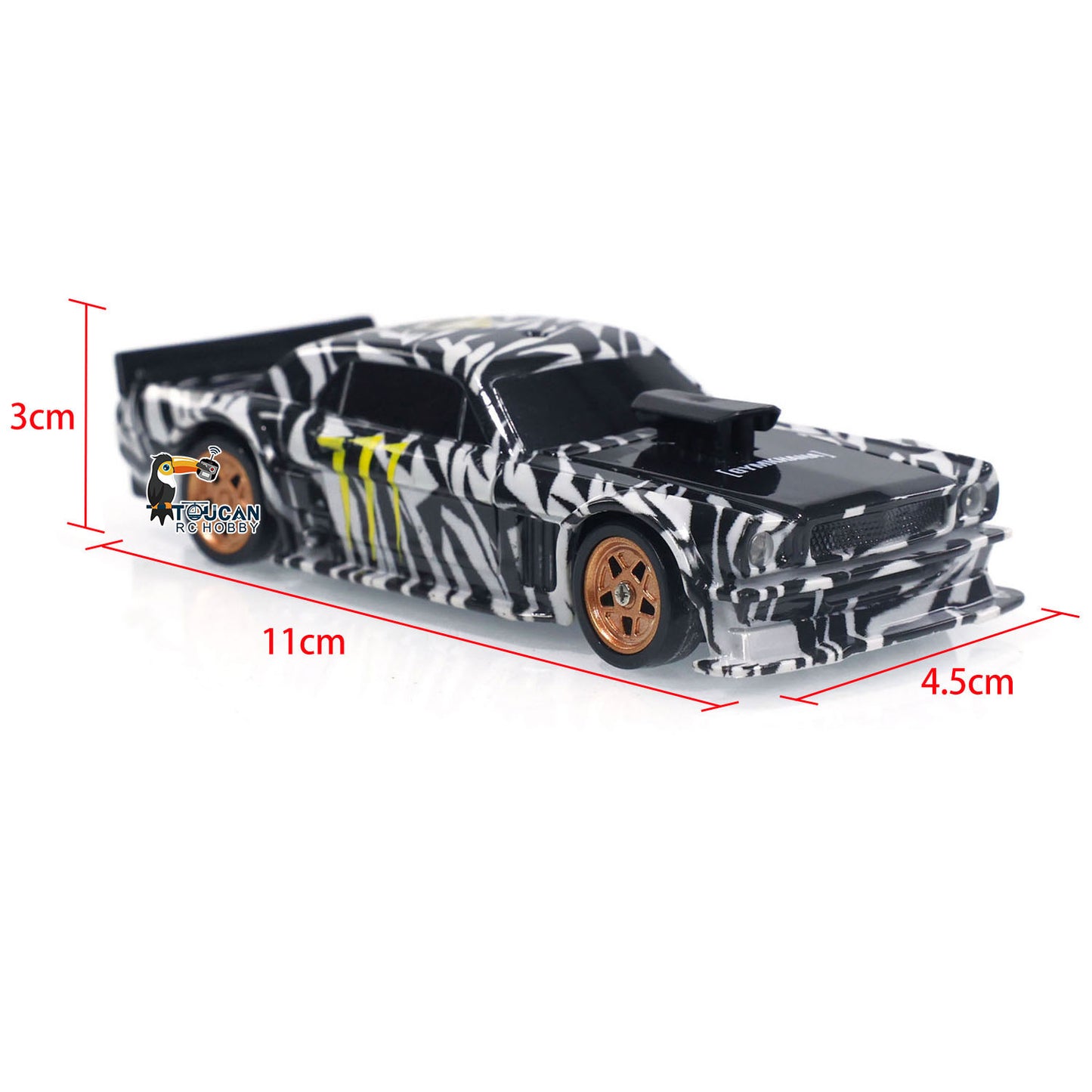 1/43 Scale RC Drift Race Car Gyro 4WD Ready to Go Mini Car Toy High Speed Model