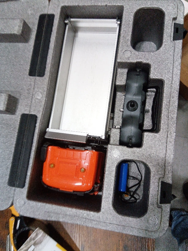 Second Hand US Stock 1/14 HUINA 1598 2.4G Remote Control Dumper 6X6 Engineering Transport Vehicle Lifting Rod Tipper Car Light Sound Battery Toys