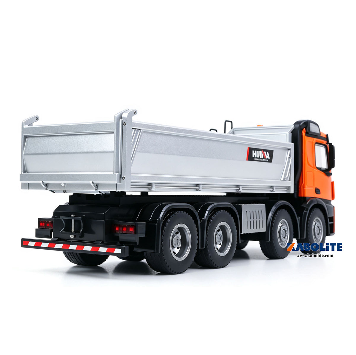 IN Stock HUINA 1536-1 1/14 8X8 Metal Remote Control Dump Truck Electric Lifting with Light Sound System for RC Tipper Hobbyists
