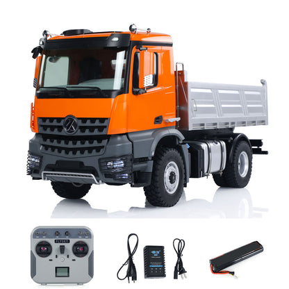 US STOCK 1/14 Kabolite 5701 Radio Control Dump Truck 4x4 Tipper Car Sound Light Model Ready to Run 2-Speed Gearbox Battery